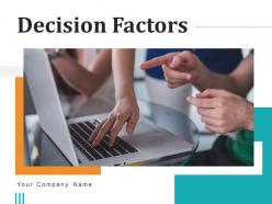Decision factors performance management communication analysis assessment service