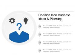 Decision icon business ideas and planning