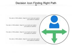 Decision icon finding right path