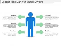 Decision Icon Man With Multiple Arrows