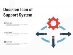 Decision Icon Of Support System