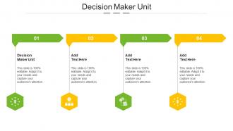 Decision Maker Unit In Powerpoint And Google Slides Cpb