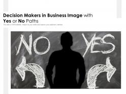 Decision makers in business image with yes or no paths