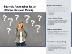 Decision Making Arrows Automation Business Strategies Organization Goals Importance