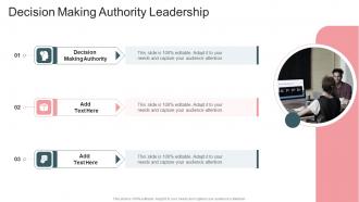 Decision Making Authority Leadership In Powerpoint And Google Slides Cpb