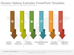 Decision making examples powerpoint templates