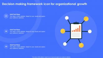 Decision Making Framework Icon For Organizational Growth