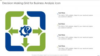 Decision Making Grid For Business Analysis Icon