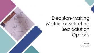 Decision Making Matrix For Selecting Best Solution Options PPT Designs AT
