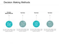 Decision making methods ppt powerpoint presentation image cpb