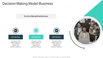 Decision Making Model Business In Powerpoint And Google Slides Cpb