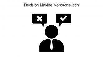 Decision Making Monotone Icon In Powerpoint Pptx Png And Editable Eps Format