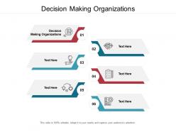 Decision making organizations ppt powerpoint presentation slides maker cpb