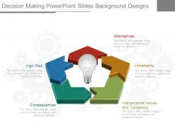 Decision making powerpoint slides background designs