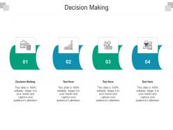 Decision making ppt powerpoint presentation ideas grid cpb