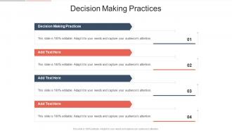 Decision Making Practices In Powerpoint And Google Slides Cpb