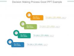 Decision Making Process Good Ppt Example