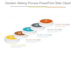 Decision making process powerpoint slide clipart