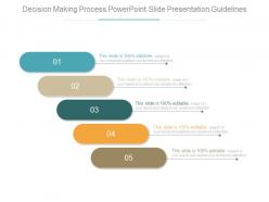 Decision making process powerpoint slide presentation guidelines