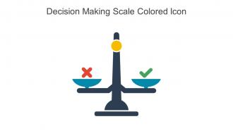 Decision Making Scale Colored Icon In Powerpoint Pptx Png And Editable Eps Format