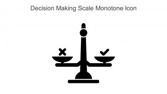 Decision Making Scale Monotone Icon In Powerpoint Pptx Png And Editable Eps Format