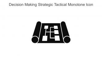 Decision Making Strategic Tactical Monotone Icon In Powerpoint Pptx Png And Editable Eps Format