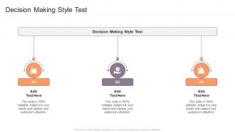 Decision Making Style Test In Powerpoint And Google Slides Cpb