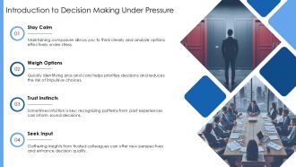 Decision Making Under Pressure PPT Slides AT Graphical Compatible