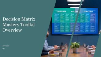 Decision Matrix Mastery Toolkit Overview PPT Graphics AT