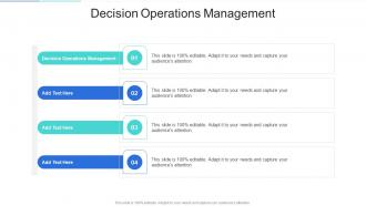 Decision Operations Management In Powerpoint And Google Slides Cpb