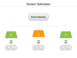 Decision optimization ppt powerpoint presentation styles show cpb