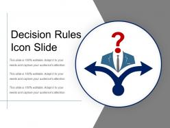 Decision Rules Icon Slide