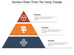 Decision rules three tier using triangle