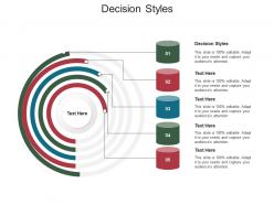 Decision styles ppt powerpoint presentation infographic template sample cpb
