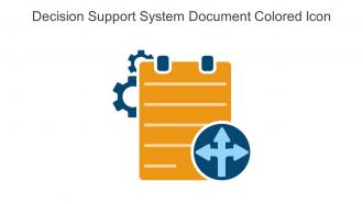 Decision Support System Document Colored Icon In Powerpoint Pptx Png And Editable Eps Format