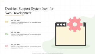 Decision Support System Icon For Web Development