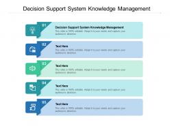 Decision support system knowledge management ppt powerpoint outline cpb