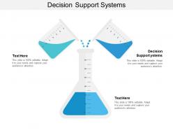 Decision support systems ppt powerpoint presentation professional clipart cpb