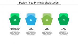 Decision tree system analysis design ppt powerpoint presentation template cpb