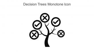 Decision Trees Monotone Icon In Powerpoint Pptx Png And Editable Eps Format
