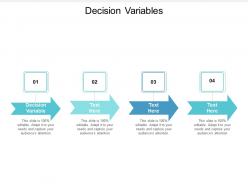 Decision variables ppt powerpoint presentation file graphics example cpb
