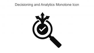Decisioning And Analytics Monotone Icon In Powerpoint Pptx Png And Editable Eps Format