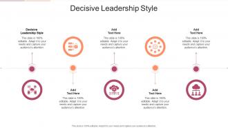 Decisive Leadership Style In Powerpoint And Google Slides Cpb