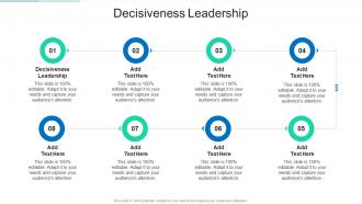 Decisiveness Leadership In Powerpoint And Google Slides Cpb