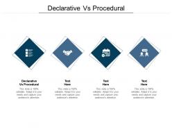 Declarative vs procedura ppt powerpoint presentation ideas background image cpb