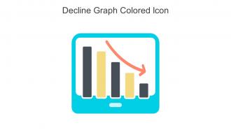 Decline Graph Colored Icon In Powerpoint Pptx Png And Editable Eps Format