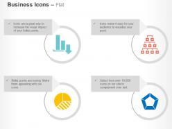 Decline hierarchy competitive edge pentagon ppt icons graphics