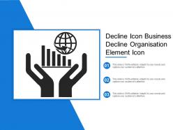 Decline icon business decline organisation element icon