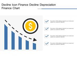 Decline icon finance decline depreciation finance chart