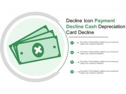Decline icon payment decline cash depreciation card decline